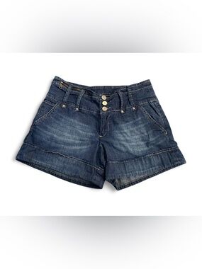 Anthropologie Pilcro And The Letterpress Dark Wash Denim Shorts Size 4